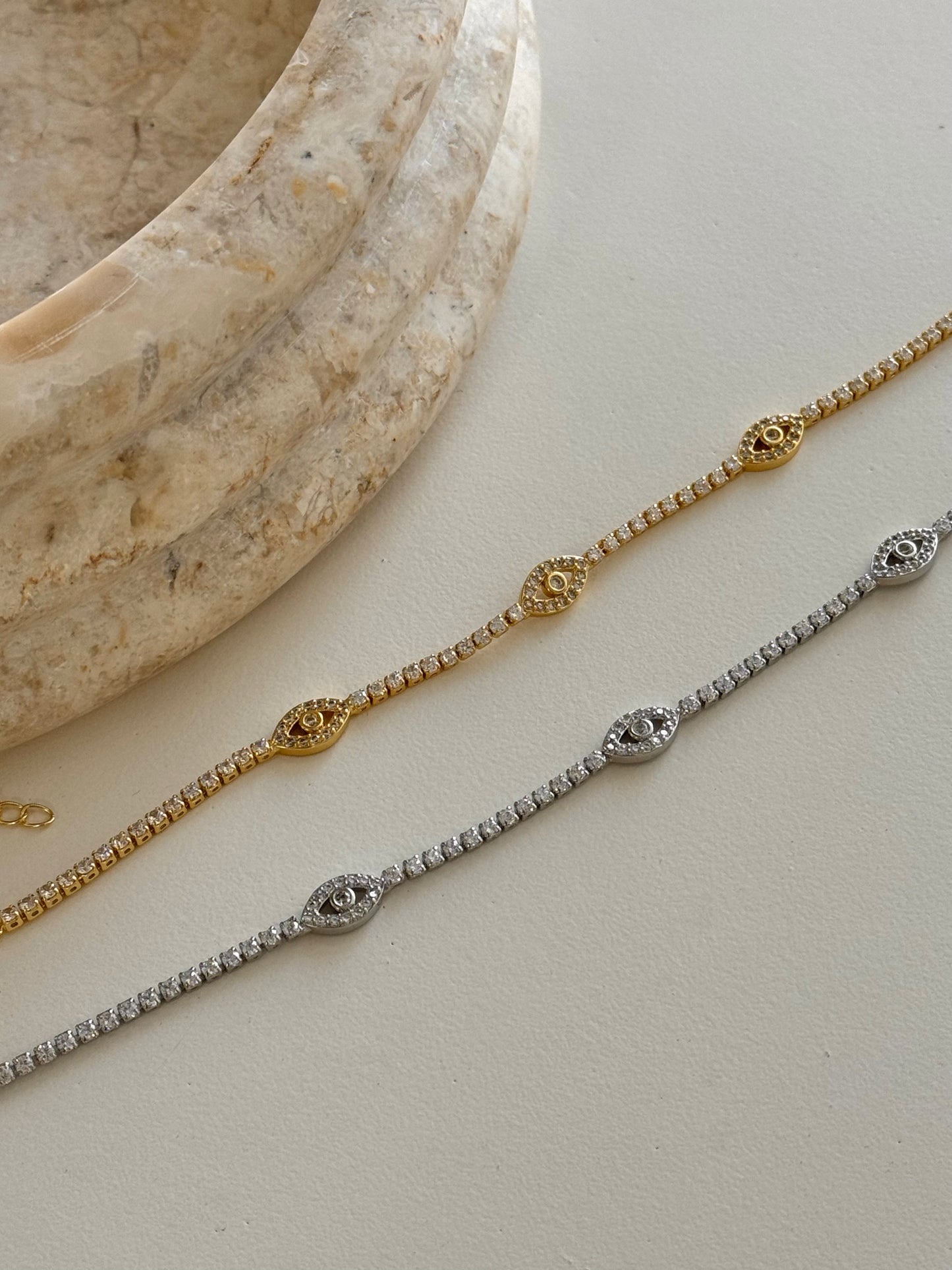 EVIL EYEZ CZ BRACELET