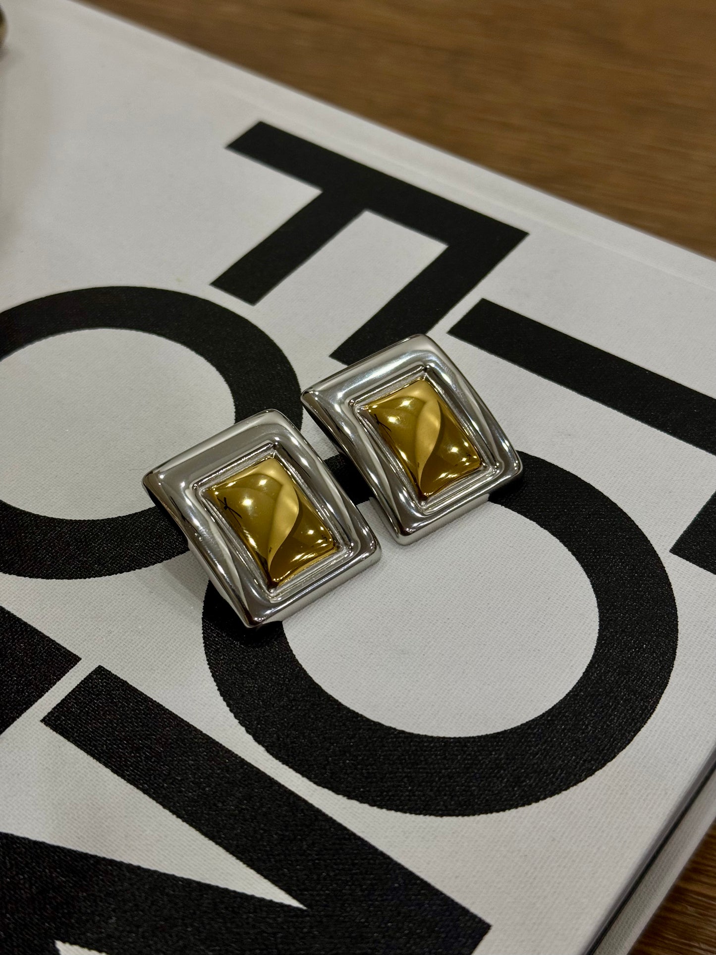 MUSE TWO TONE EARRINGS