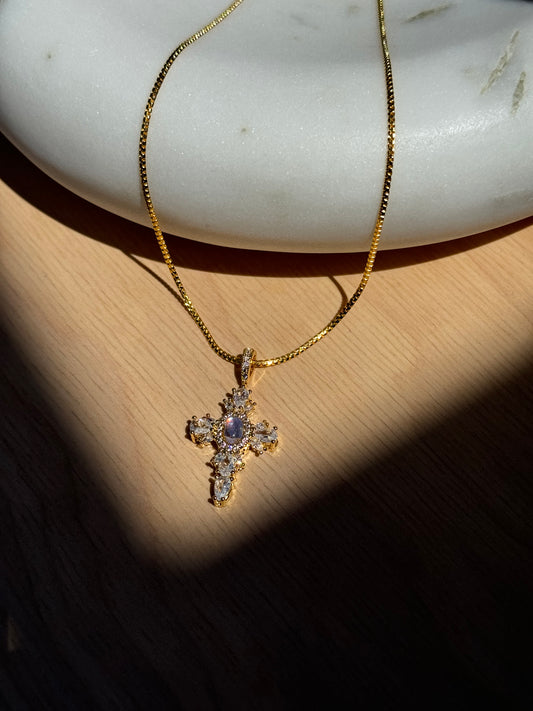 LUMINOUS CROSS NECKLACE