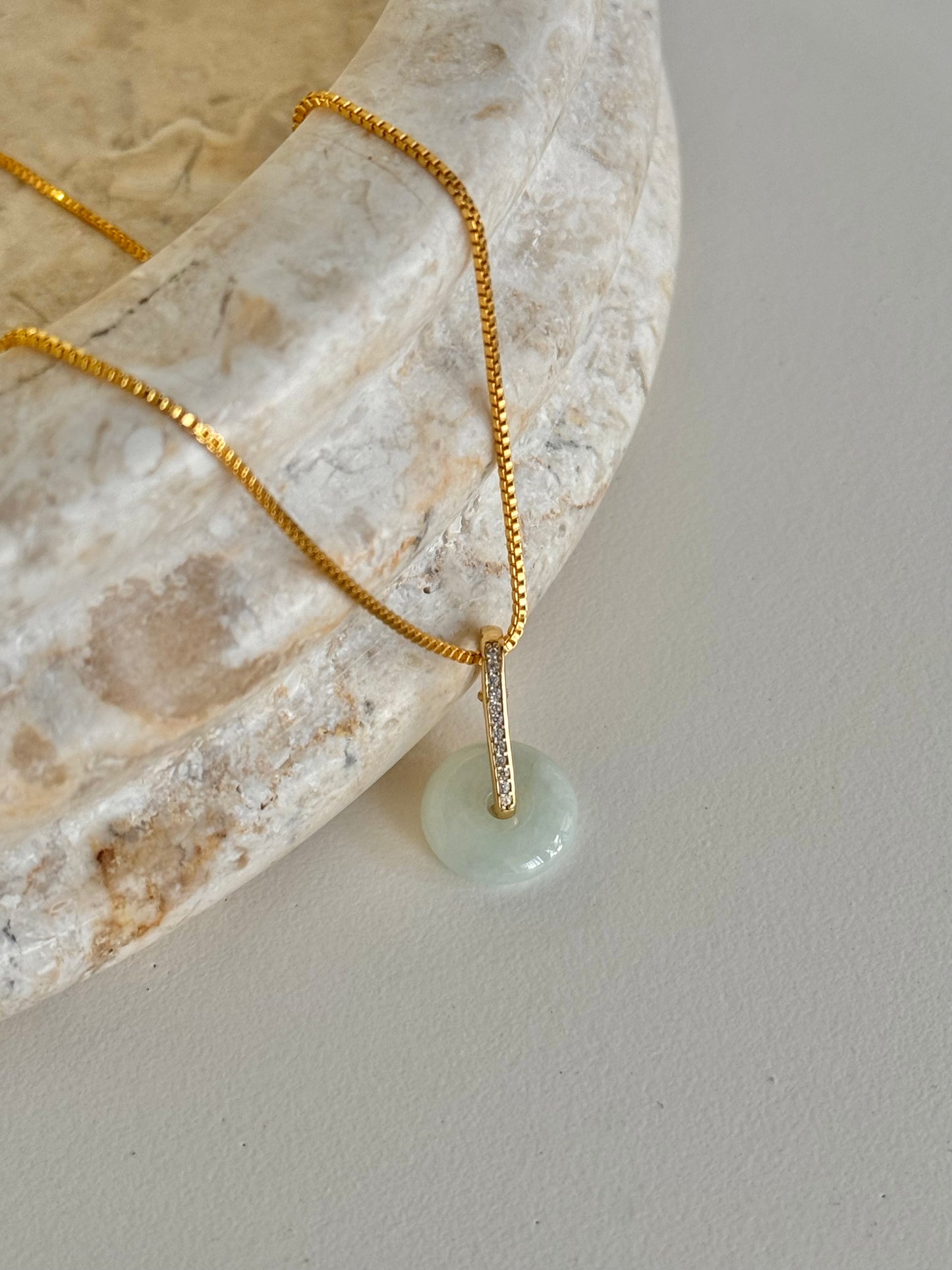 JADE CZ NECKLACE