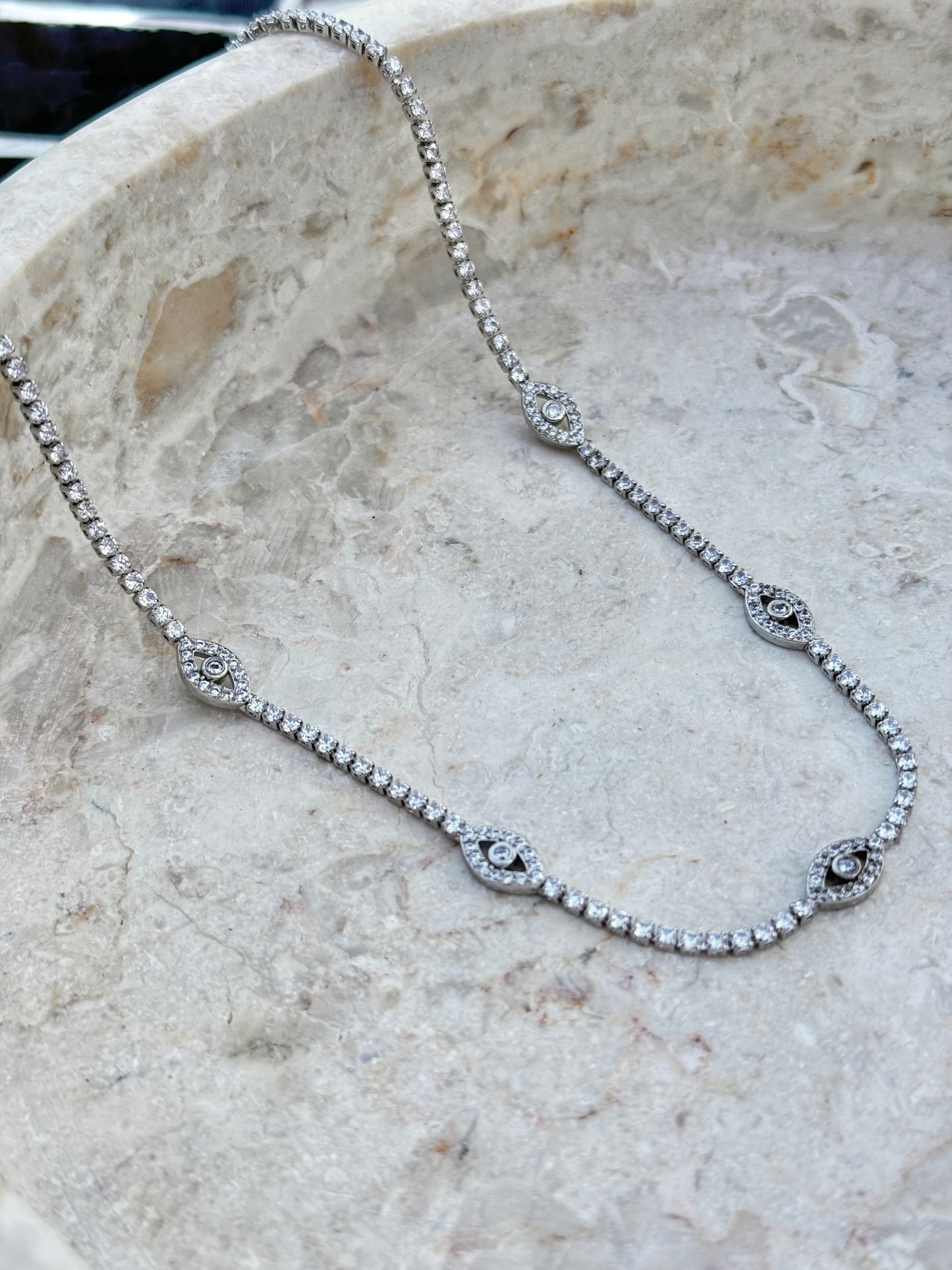 EVIL EYE CZ CHOCKER