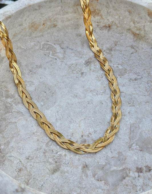 BRAIDED SNAKE NECKLACE